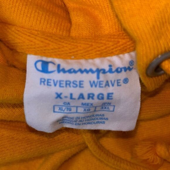Champion Gold Reverse Weave Pullover Hoodie Size XL - Picture 4 of 4